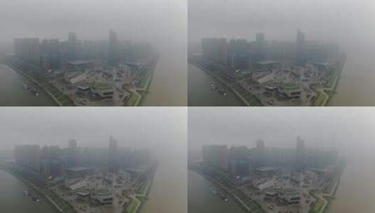 湖南长沙北辰三角洲密集高楼航拍高清在线视频素材下载