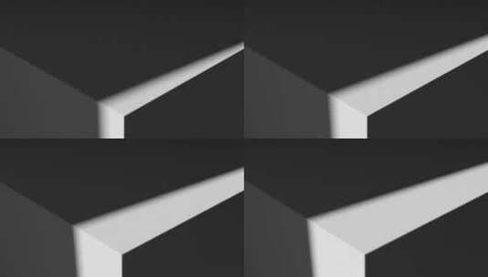 抽象室内墙面阴角台阶阳角光与影动态视频高清在线视频素材下载