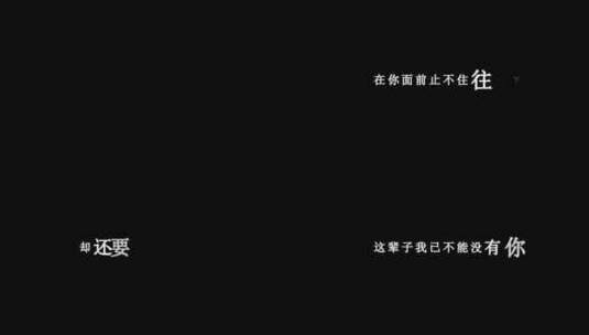 雨中百合-我用一生等你可不可以歌词dxv编码字幕高清在线视频素材下载