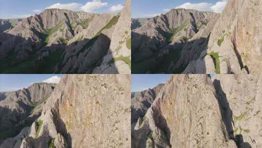 甘加秘境的峡谷高清在线视频素材下载