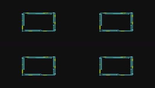 科技HUD 科技小元素 赛博朋克 虚拟数字高清在线视频素材下载