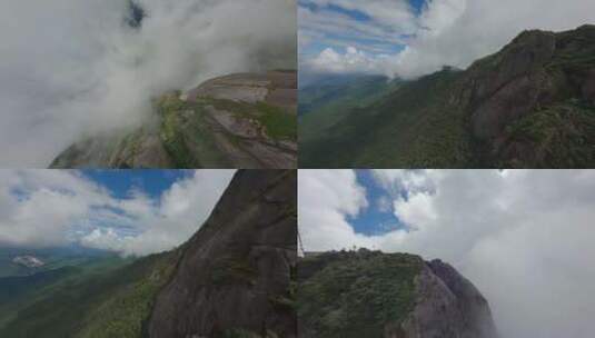 穿越机云海宣传片自然风景桂林猫儿山高清在线视频素材下载