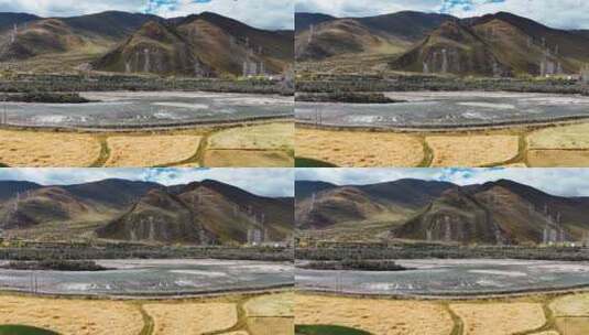西藏高原山川河流高清在线视频素材下载