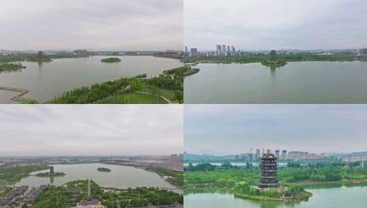 【合集】淮北市乾隆湖旅游风景区高清在线视频素材下载