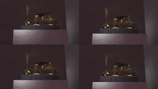 蒸汽机 瓦特 瓦特蒸汽机 工业革命高清在线视频素材下载