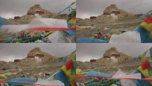 西藏阿里古格王朝遗址高清在线视频素材下载