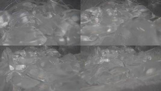 冰块特写镜头慢速高清在线视频素材下载