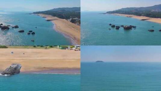 东海大海海边海水海浪沙滩海滩航拍风景唯美高清在线视频素材下载