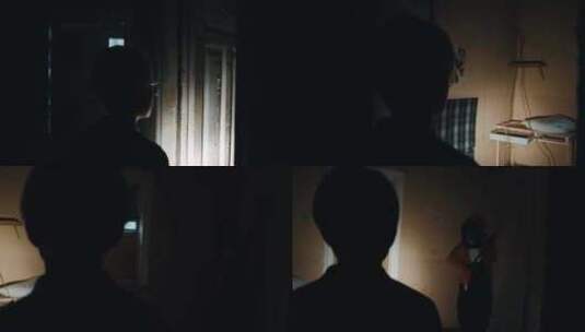 令人毛骨悚然的小丑吓唬青少年高清在线视频素材下载