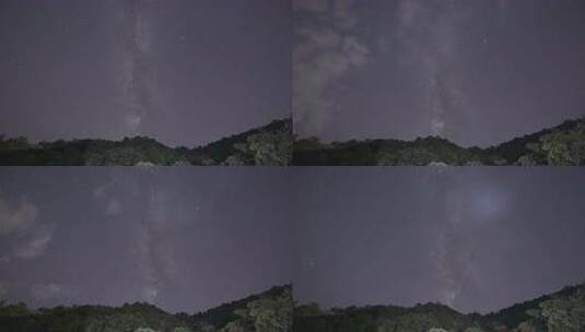 贵州独山夹缝岩星空延时高清在线视频素材下载