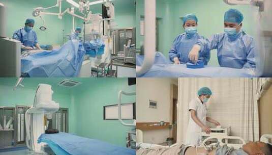 医生手术检查体检心电图手术室空镜高清在线视频素材下载