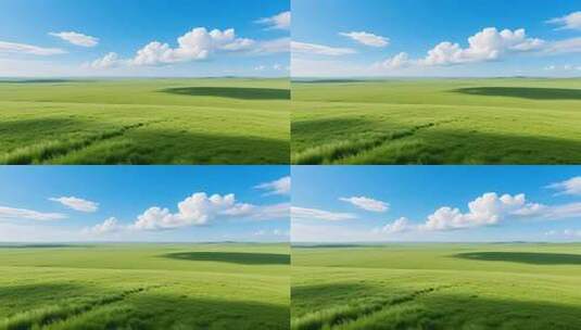 草原上升起不落的太阳4K高清在线视频素材下载