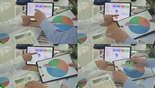 分析公司年报和财务报表高清在线视频素材下载