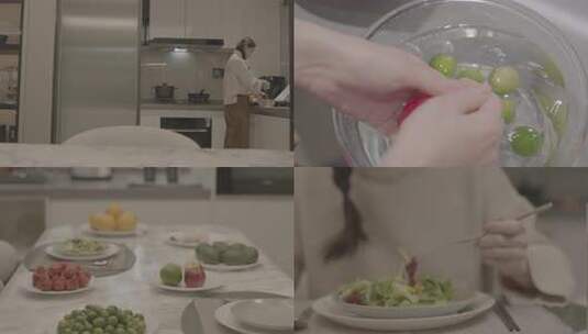 双手清洗水果特写高清在线视频素材下载