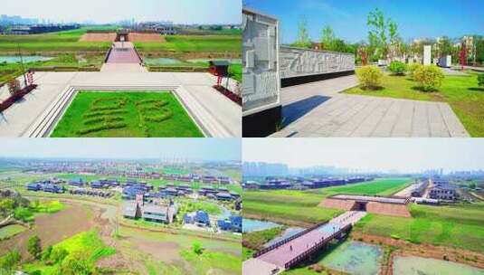 荆州郢城遗址文化高清在线视频素材下载