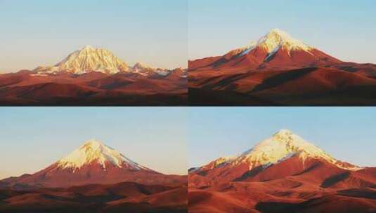 雪山自然风光全景高清在线视频素材下载