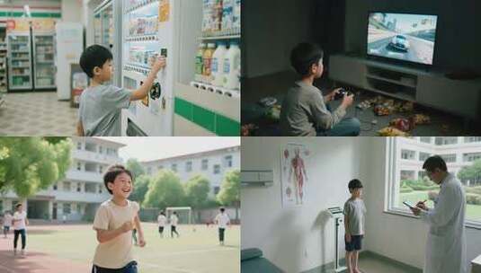 儿童成长健康生活方式合集高清在线视频素材下载