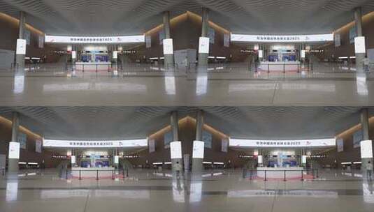 华为中国合作伙伴大会场馆内部室内大全拉出高清在线视频素材下载