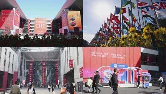 合集-2025第八届进博会空镜高清在线视频素材下载