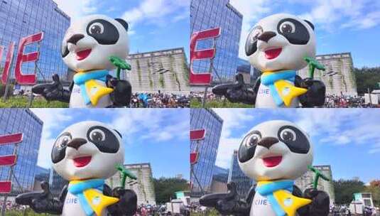 上海第八届进口博览会  上海进博会高清在线视频素材下载