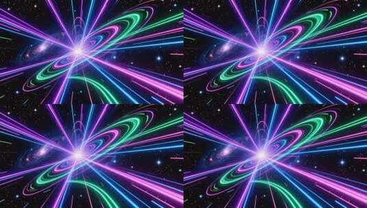 光速光线穿梭隧道穿梭科技光线科技4K高清在线视频素材下载