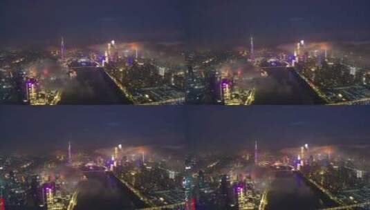 广州琶洲夜景高清在线视频素材下载