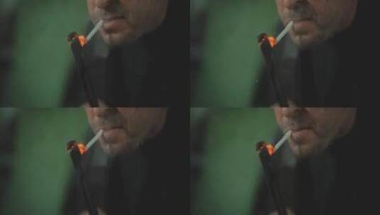 抽烟的男人高清在线视频素材下载