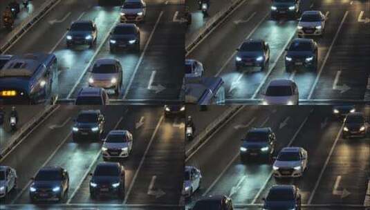 6K车辆交通夜景汽车视频高清在线视频素材下载