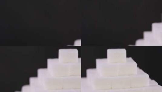 方糖糖块咖啡糖高清在线视频素材下载