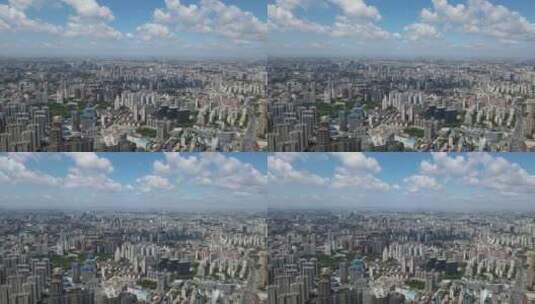 上海虹口区海伦路全景4K航拍高清在线视频素材下载