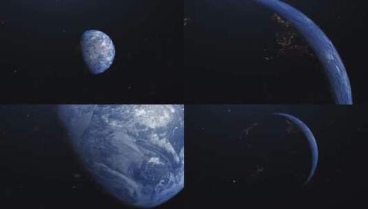 4K地球自转多角度高清在线视频素材下载