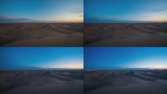 沙漠星空白天到黑夜变化高清在线视频素材下载