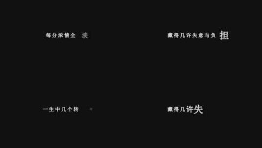 陈百强-孤寂dxv编码字幕歌词高清在线视频素材下载