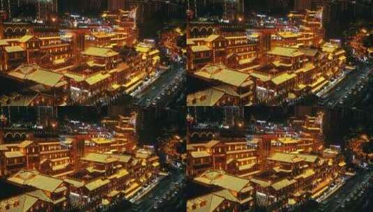 重庆洪崖洞夜景高清在线视频素材下载