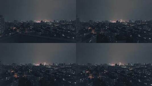 上海电影感城市夜景高清在线视频素材下载