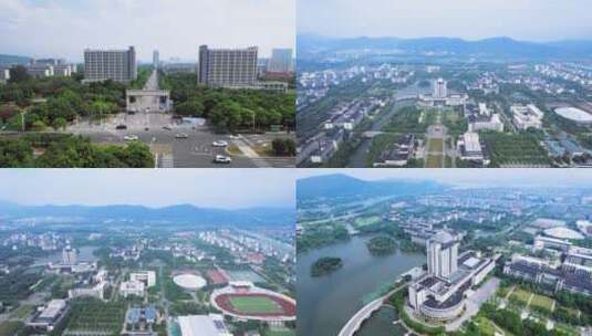 江南大学4K航拍合集高清在线视频素材下载