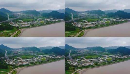 浙江舟山高速路服务区高清在线视频素材下载