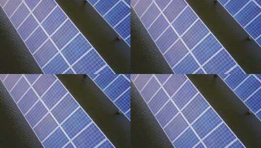 户外太阳能电池板高清在线视频素材下载