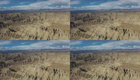西藏阿里扎达玛朗大峡谷汽车越野自驾高清在线视频素材下载