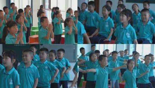 小学生音乐 舞蹈课堂高清在线视频素材下载