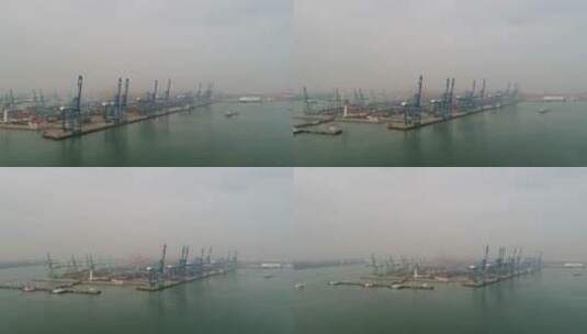 天津港航拍视频，是京津冀的海上门户高清在线视频素材下载