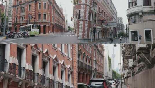 上海四川中路老建筑高清在线视频素材下载