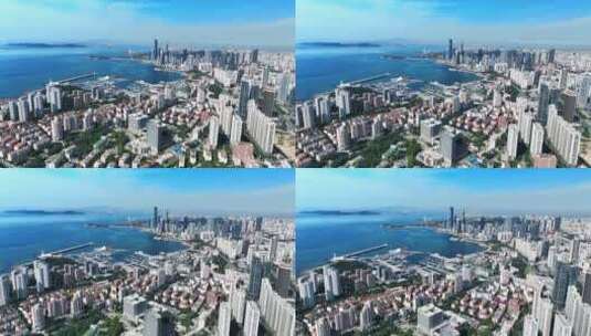 青岛 奥帆中心 城市 宣传片 航拍 4k 地标高清在线视频素材下载