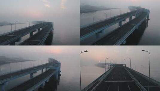 大连星海湾大桥高清在线视频素材下载