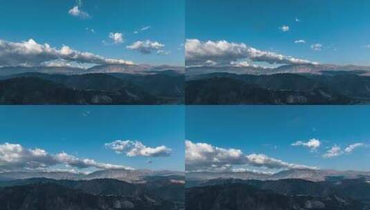 云南昆明蓝天白云自然风景高清在线视频素材下载