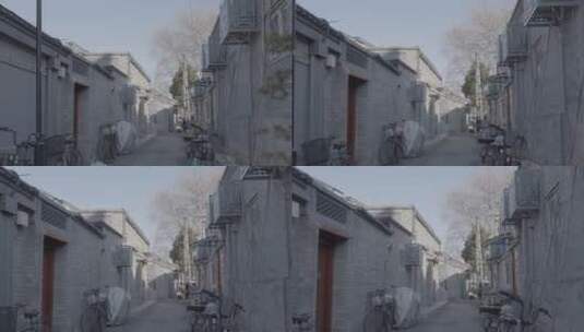 北京冬天胡同  北京人文空镜高清在线视频素材下载