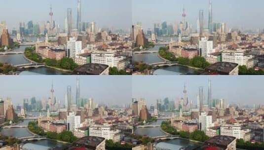 上海苏州河高清在线视频素材下载