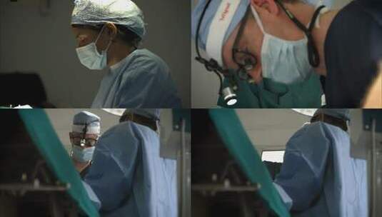 手术室外国医生做手术高清在线视频素材下载