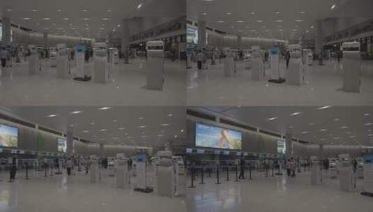 虹桥国际机场场景高清在线视频素材下载