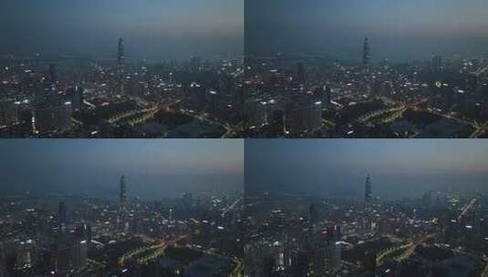 深圳市民中心航拍高清在线视频素材下载